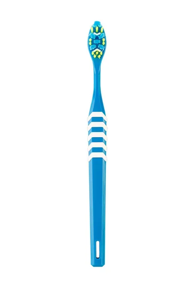 Plastic Toothbrush Isolated White Background File Contains Clipping Path — Stock Photo, Image