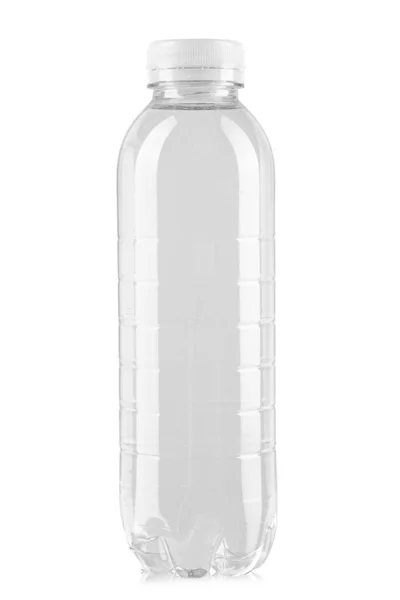 Пустая Пластиковая Бутылка Воды Изолированный Белом Фоне Файл Содержит Путь — стоковое фото