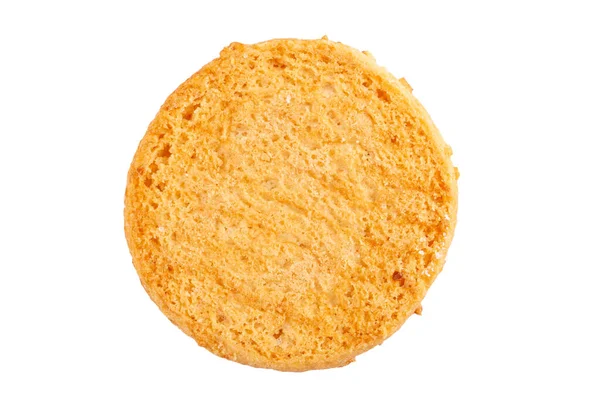 Biscotti Pasta Frolla Isolato Sfondo Bianco File Contiene Percorso Ritaglio — Foto Stock