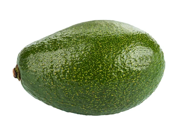 Reife Ganze Avocado Isoliert Auf Weißem Hintergrund — Stockfoto