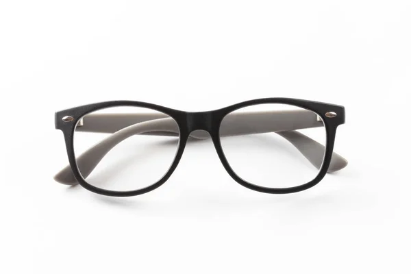 Óculos Para Visão Com Óculos Transparentes Isolados Sobre Fundo Branco — Fotografia de Stock