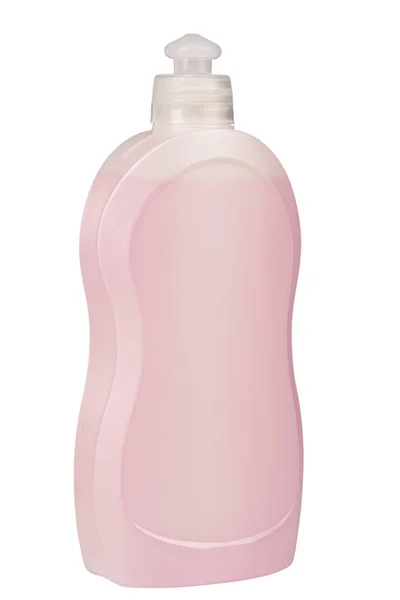 Frasco Plástico Con Detergente Sin Título Aislado Sobre Fondo Blanco —  Fotos de Stock