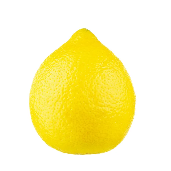 Lemon Fruit Whole Fruit Isolated White Background File Contains Clipping — 图库照片