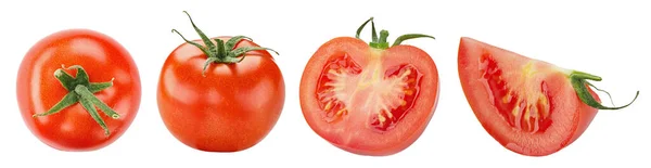 Tomat Merah Segar Diisolasi Dengan Latar Belakang Putih Sayuran Segar Stok Gambar