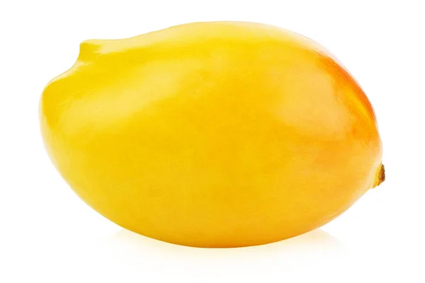 Olgunlaşmış Sarı Mango Beyaz Bir Arka Planda Izole Edilmiş Dosya — Stok fotoğraf