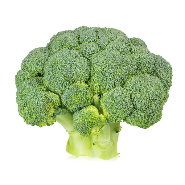 Čerstvé Brokolice Bílém Pozadí Soubor Obsahuje Cestu Oříznutí — Stock fotografie