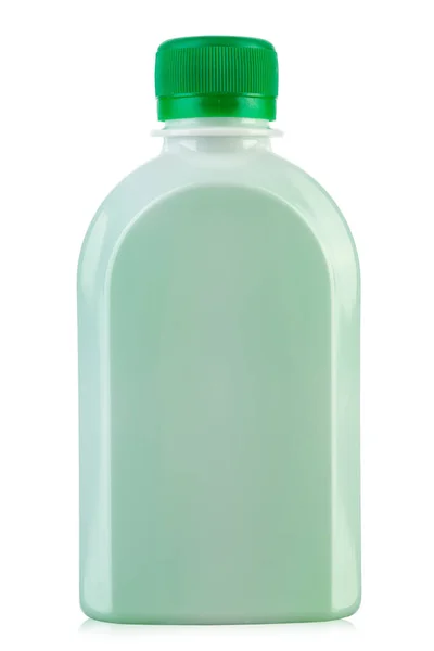Detergente Una Botella Plástico Sin Inscripción Aislado Sobre Fondo Blanco —  Fotos de Stock