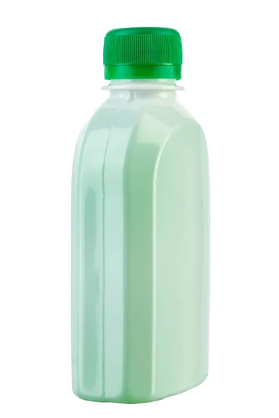 Detergente Una Botella Plástico Sin Inscripción Aislado Sobre Fondo Blanco — Foto de Stock