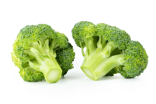 Čerstvé Brokolice Bílém Pozadí Soubor Obsahuje Cestu Oříznutí — Stock fotografie