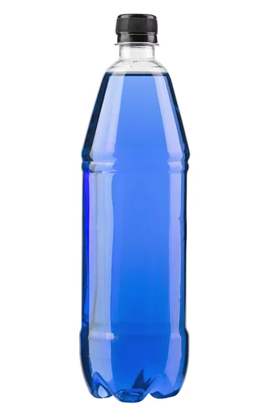 Bebidas Energéticas Con Diferentes Sabores Aislados Sobre Fondo Blanco Botella — Foto de Stock