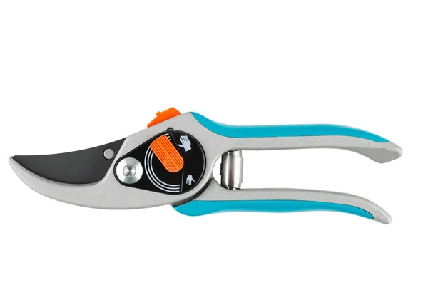 Garden Secateurs Pruning Shears Cutting Branches Isolated White Background Garden — Stockfoto