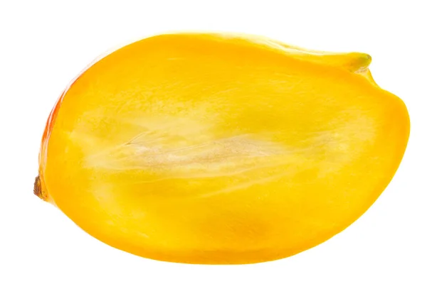 Beyaz Arka Planda Yarı Izole Edilmiş Taze Mango Sağlıklı Yiyecekler — Stok fotoğraf