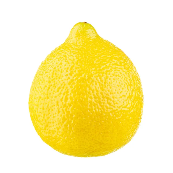 Натуральные Фрукты Лимона Выделены Белом Фоне Файл Содержит Путь Обрезки — стоковое фото