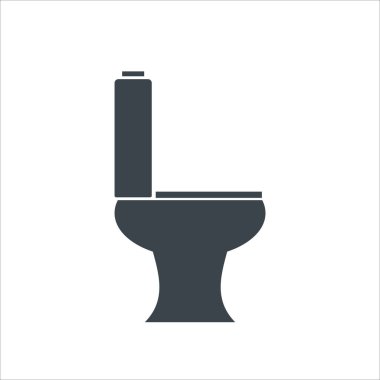 Tuvalet simgesi. düz dizayn