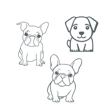  Şirin Köpek Çizgisi Resim Çizimi