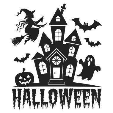 Ürkütücü bir geçmişi olan Mutlu Cadılar Bayramı poster tasarımı