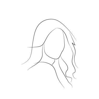 Kadın soyut vücut çizimi