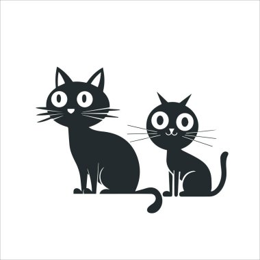 Kedi yavrusu çizgi film karakteri çizimi