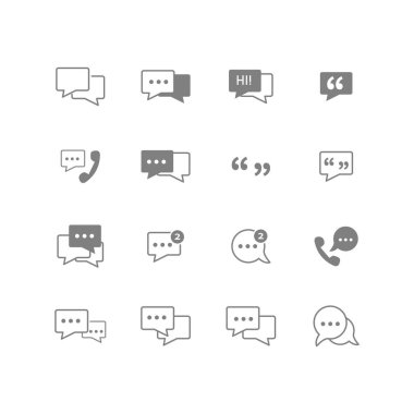 Konuşma baloncukları, sohbet, mesajlar, diyalog kutusu