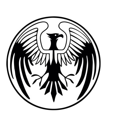 Kartal logosunun vektör illüstrasyonu