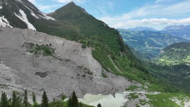 Panoramica Sulle Montagne Vicino Chamonix — Video Stock
