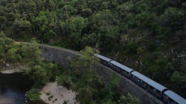 Ardeche treni İHA 'dan görüldü