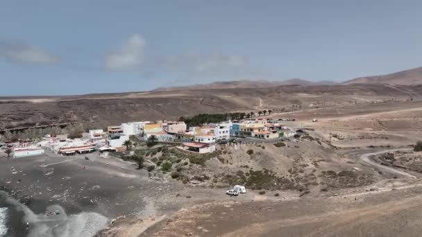 Fuerteventura Cotillo Cliff Filmado Con Dron — Vídeos de Stock