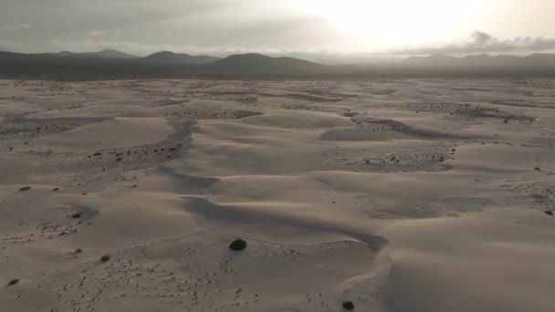Fuerteventura Dunas Filmadas Céu — Vídeo de Stock