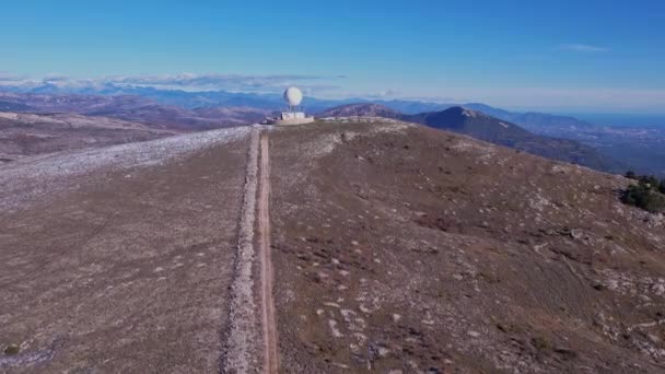 View Horizon Summit Haut Montet Drone View — Stok video