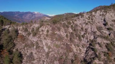 Drone view of the Col of the Baisse de Basse in France