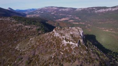 Drone flight over the Castellaras de Thorenc