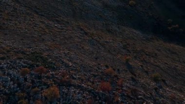 Sunrise over the Col de Vence seen from a drone