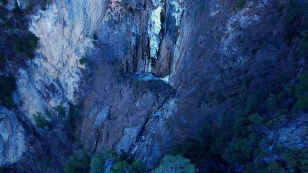 Vegay Waterfall Prealps Azur Natural Park Sky — Vídeo de Stock