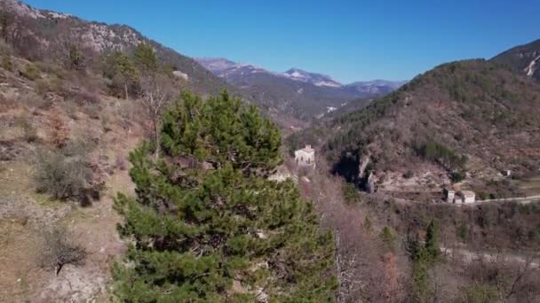 Vista Panorâmica Cidade Roque Provence França — Vídeo de Stock