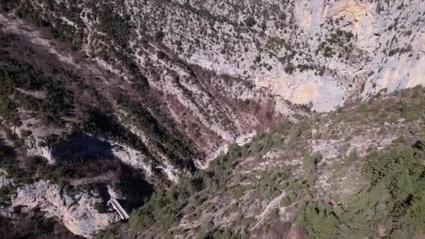 하늘에서 프랑스의 알프스 산맥에 크루아 — 비디오