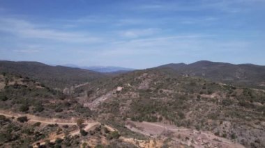 Malpasset barajından geriye kalanların hava görüntüsü