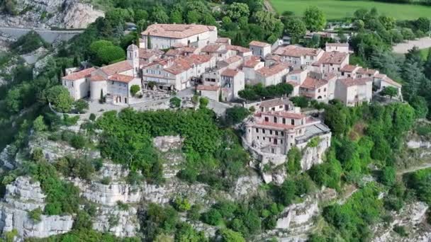 Село Гурдон Альпах Франція — стокове відео