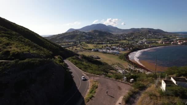 Wyspa Saint Kitts Widok Nieba — Wideo stockowe