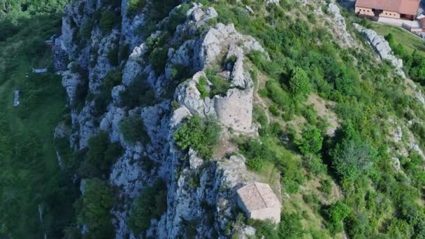 法国阿尔卑斯山Brianconnet村空中景观 — 图库视频影像