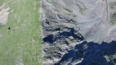 Mercantour national park in bird's eye view