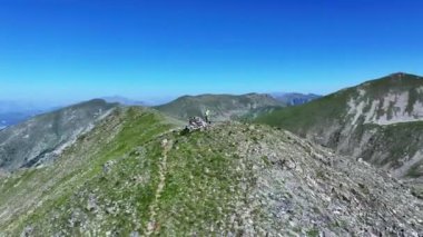 Drone pilot at the top of Mercantour National Park