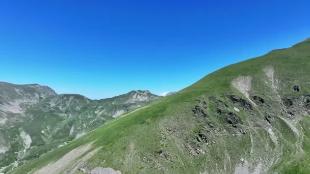 Rotating Drone Shot Mountain Peak Mercantour National Park — ストック動画
