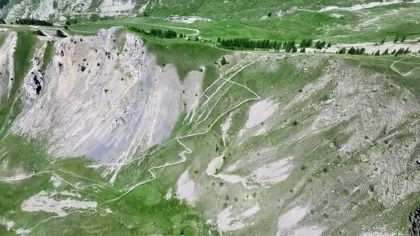 Bird Eye View Mercantour National Park French Alps — Vídeo de stock