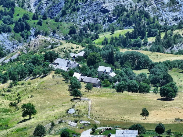 Parco Nazionale Del Mercantour Nelle Alpi Francesi Visto Dal Cielo — Foto Stock