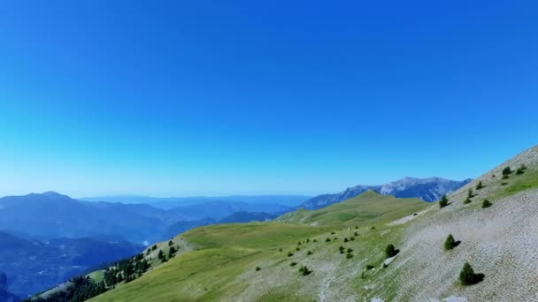 Mercantour National Park French Alps Top View — Αρχείο Βίντεο
