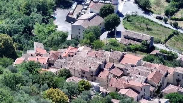 フランス領アルプスの村 トップビュー — ストック動画