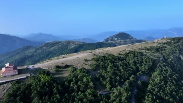 Vue Panoramique Filmée Depuis Plateau Utelle — Video