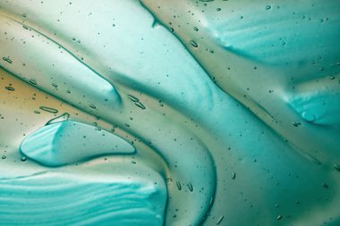 Mavi ve turuncu sıvı makro atış