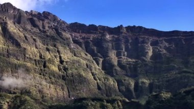 Reunion Adası hava manzaralı Cilaos Sirki