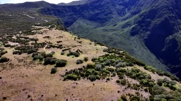 Wokół Miasta Bourg Murat Reunion Island Widok Nieba — Wideo stockowe